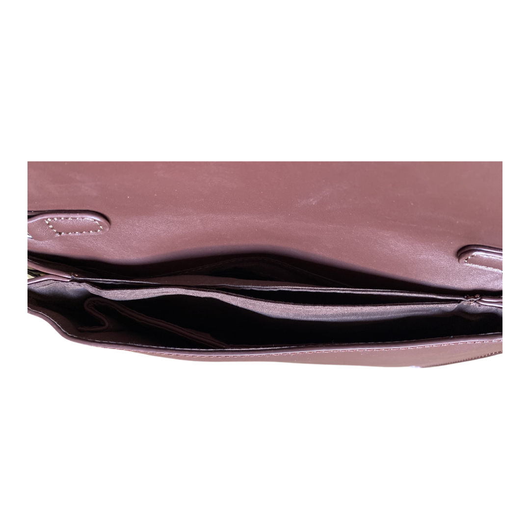 Cocoa Envelope clutch w/ Straps